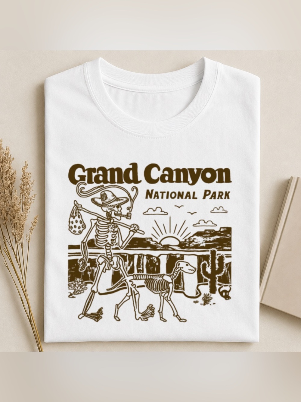 Grand Canyon National Park Graphic Tee - White Vintage For Unisex